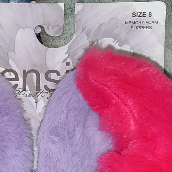 Kensie Lavender Slippers & Matching Infinity Scarf NWT - Picture 12 of 16